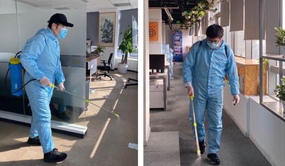 职工志愿者扛起防疫大旗，助力复工复产