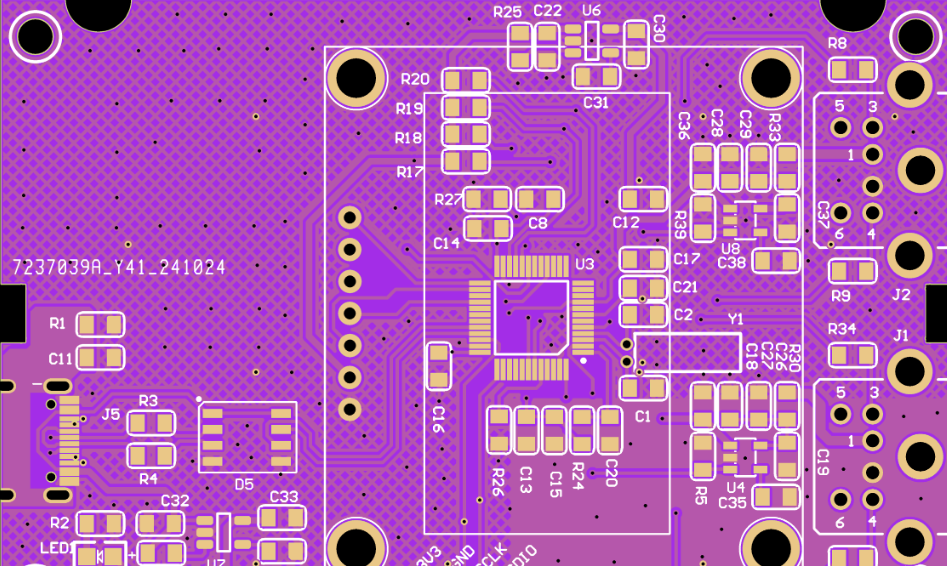 Bed-of-nails ICT fixture with probes contacting PCB test points. Bed-of-nails ICT fixture with probes contacting PCB test points.