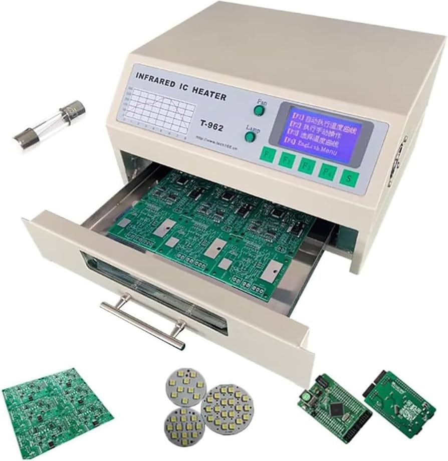 “用于 SMD 焊接的热风回流工具和回流炉。”