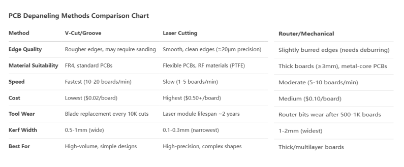 PCB 分板方法的比较,包括 V 型切割、激光和路由器技术 PCB 分板方法的比较,包括 V 型切割、激光和路由器技术