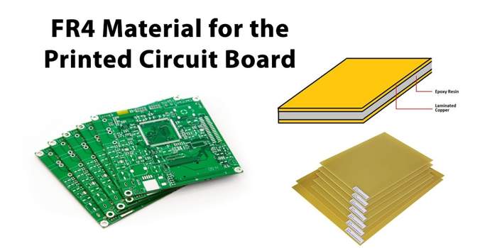 FR-4 PCB材料层显示玻璃纤维和环氧树脂成分