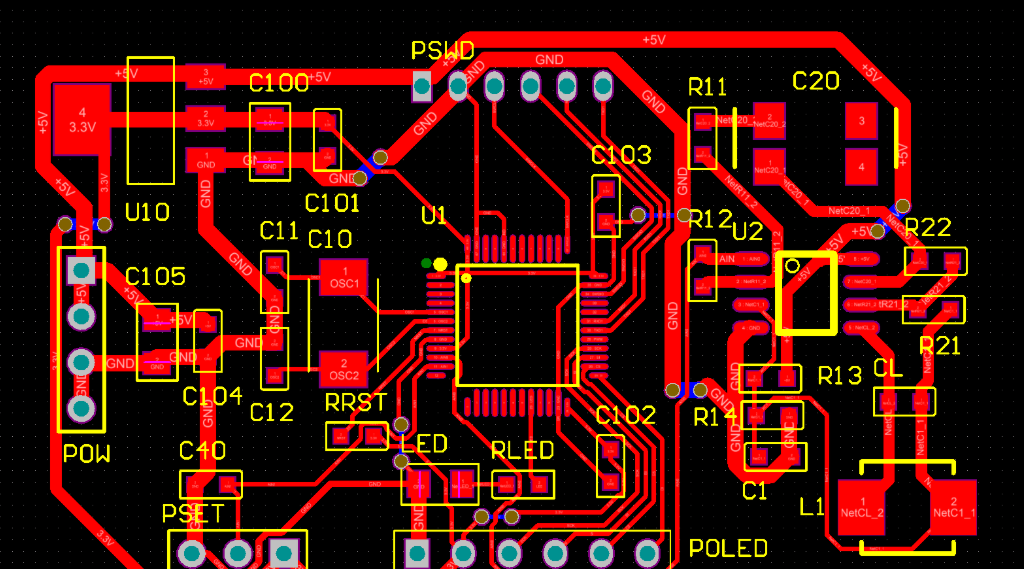 完成的信息娱乐系统 PCB,展示坚固的汽车级组件。 完成的信息娱乐系统 PCB,展示坚固的汽车级组件。