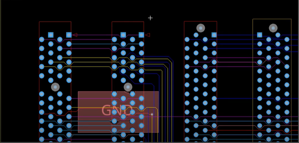PCB 设计软件屏幕截图通过放置突出显示,用于回钻和信号完整性 PCB 设计软件屏幕截图通过放置突出显示,用于回钻和信号完整性