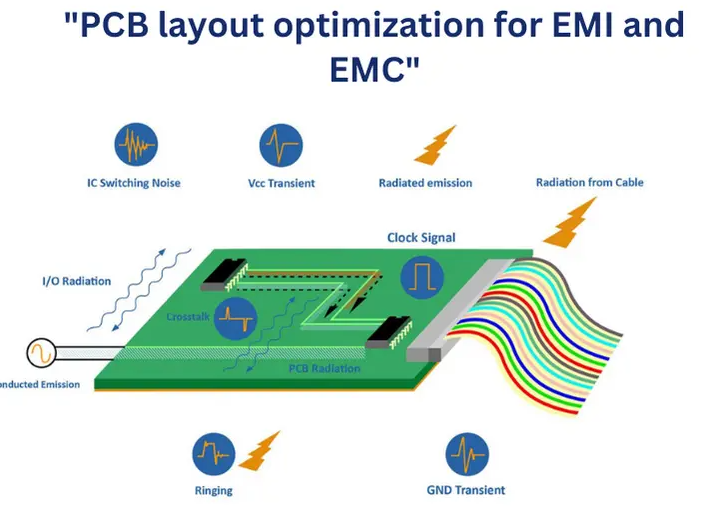 用于EMI和降噪的PCB形状比较 用于EMI和降噪的PCB形状比较