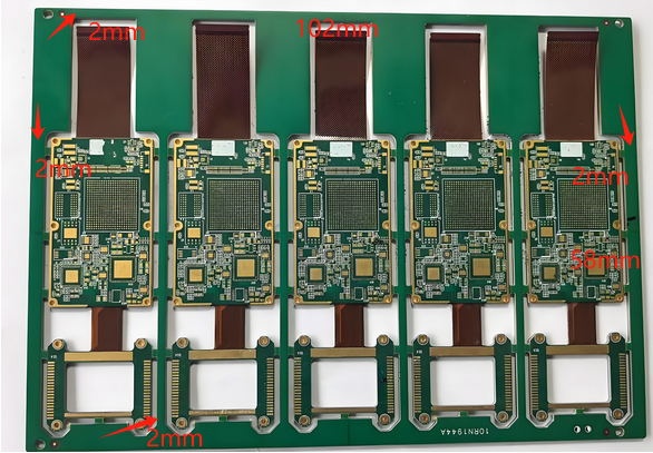 PCB面板面积计算,标有尺寸和板间距。 PCB面板面积计算,标有尺寸和板间距。