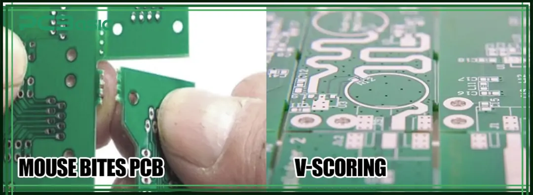 分离的PCB上小鼠咬合和V分数边缘的比较