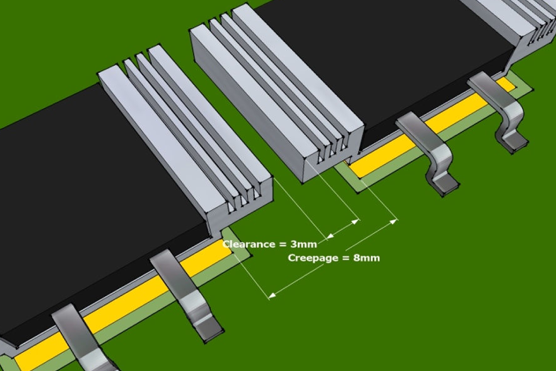 PCB爬电距离 PCB爬电距离