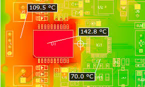 显示热分布的智能家居PCB设计的热仿真 显示热分布的智能家居PCB设计的热仿真