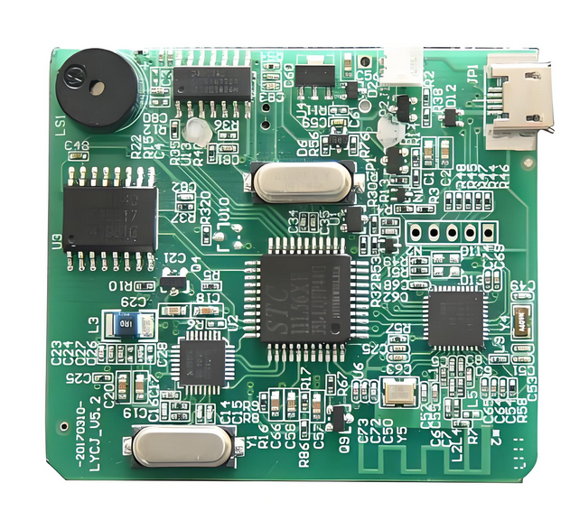 采用高密度互连技术的紧凑型 ECU PCB,适用于汽车应用。